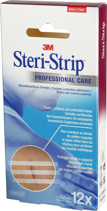Actual product image 3M Wound closure strips white reinforced 12 x (12 x)