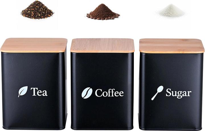 Actual product image Relaxdays 3x storage tins (1.50 l)