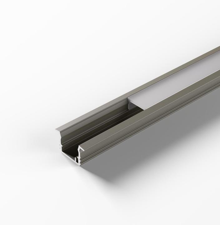 Halemeier ChannelLine K2 EDS opal 10er Set L=2500 Alu-und Abdeckprofil