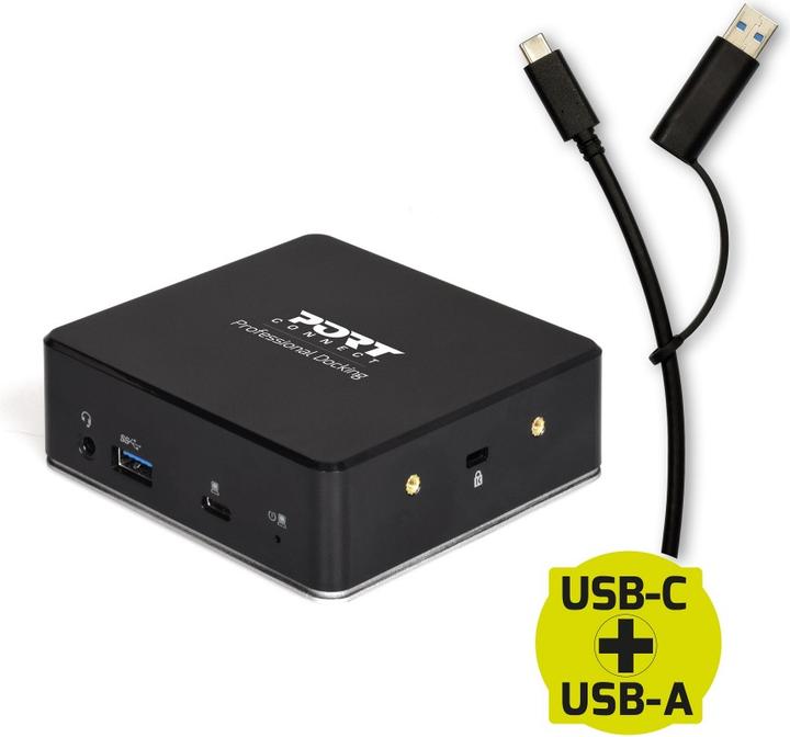 Image du produit Port Designs DOCKING UNIVERSAL OFFICE 901908 2 X 2K-EU, USB-A/USB-C (USB-A, USB-C, 8 ports)