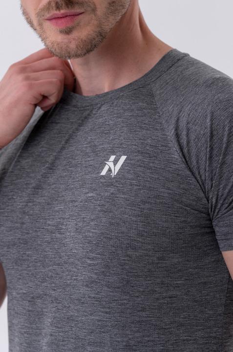 Produktbild Nebbia Lightweight Sporty T-shirt "Grey" 325 dark grey (L)