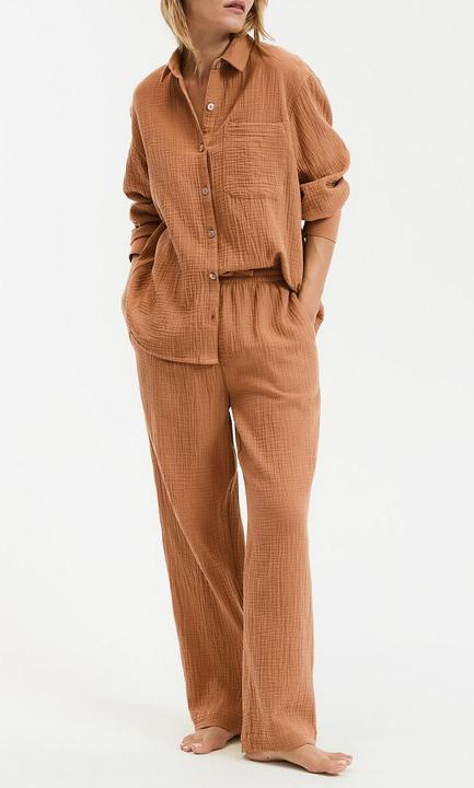 Produktbild La Redoute Collections Pyjama aus Baumwollmusselin (S)