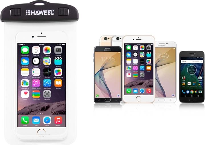 Image du produit Apfelkiste Wasserdichte Smartphone Dry Bag 6.5" IPX8 bis 5m, Transparent (Universel)