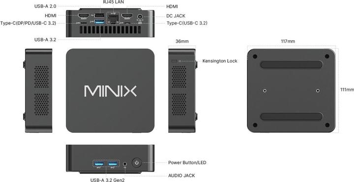 Produktbild Minix NUC 150 (Intel N150, 16 GB, 0.51 TB)
