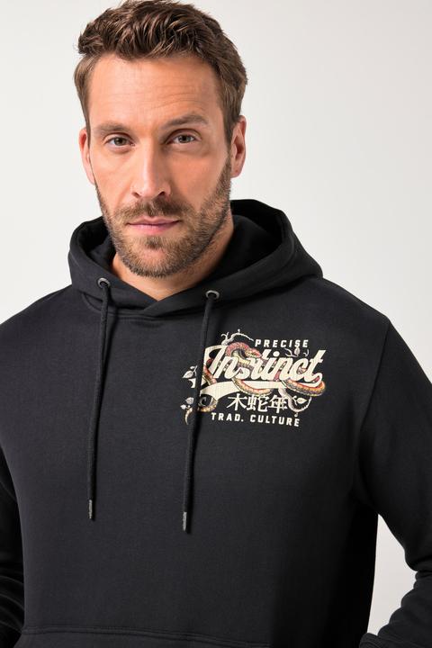 Image du produit JP1880 Sweat-shirt à capuche JP 1880, imprimé poitrine et poche kangourou - jusqu'au 8 XL (XL)