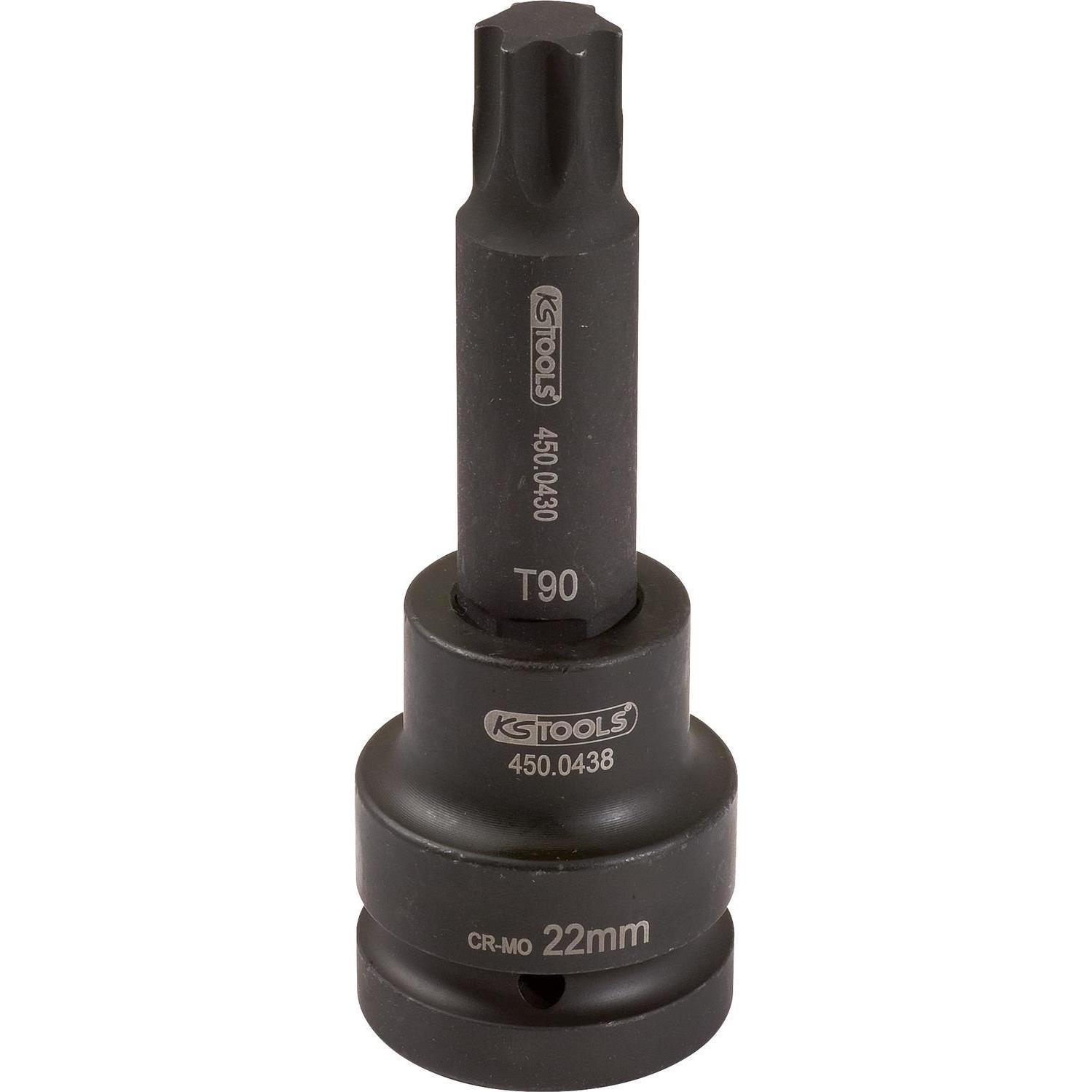 KS Tools, Steckschlüssel + Stecknuss, 1" Kraft-Bit-Stecknuss Torx