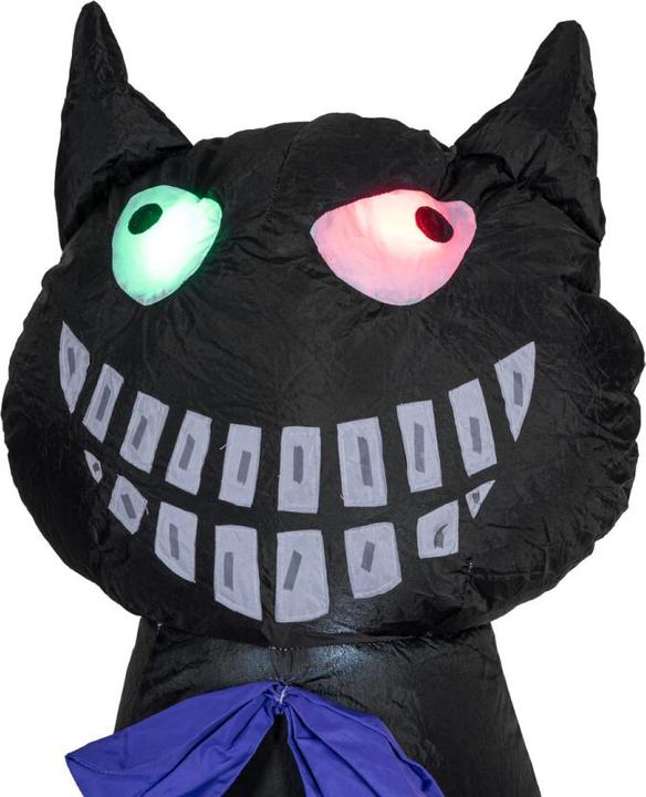 Actual product image Europalms Halloween inflatable figure cat with pumpkin, 183cm