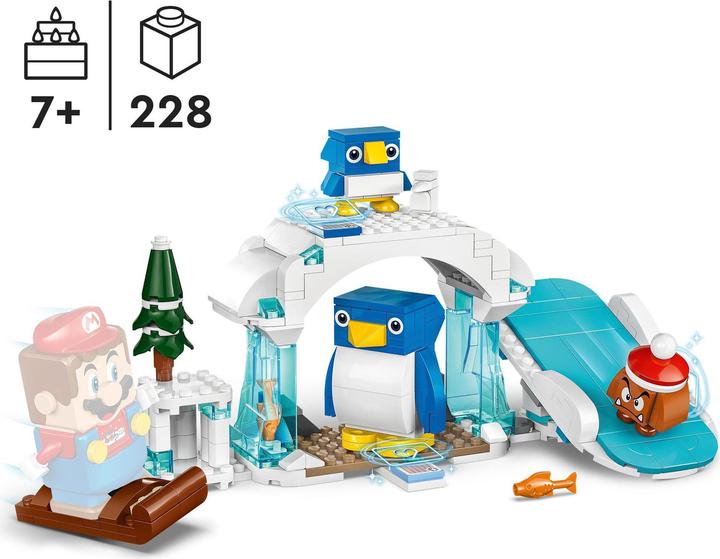 Productafbeelding LEGO 71430 Sneeuwavontuur met de familie pinguïn - uitbreidingsset (71430, LEGO Super Mario)