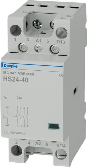 Actual product image Doepke DOEP HS20-40 Contactor 24A/24V/50Hz Installation Contactor HS20-40