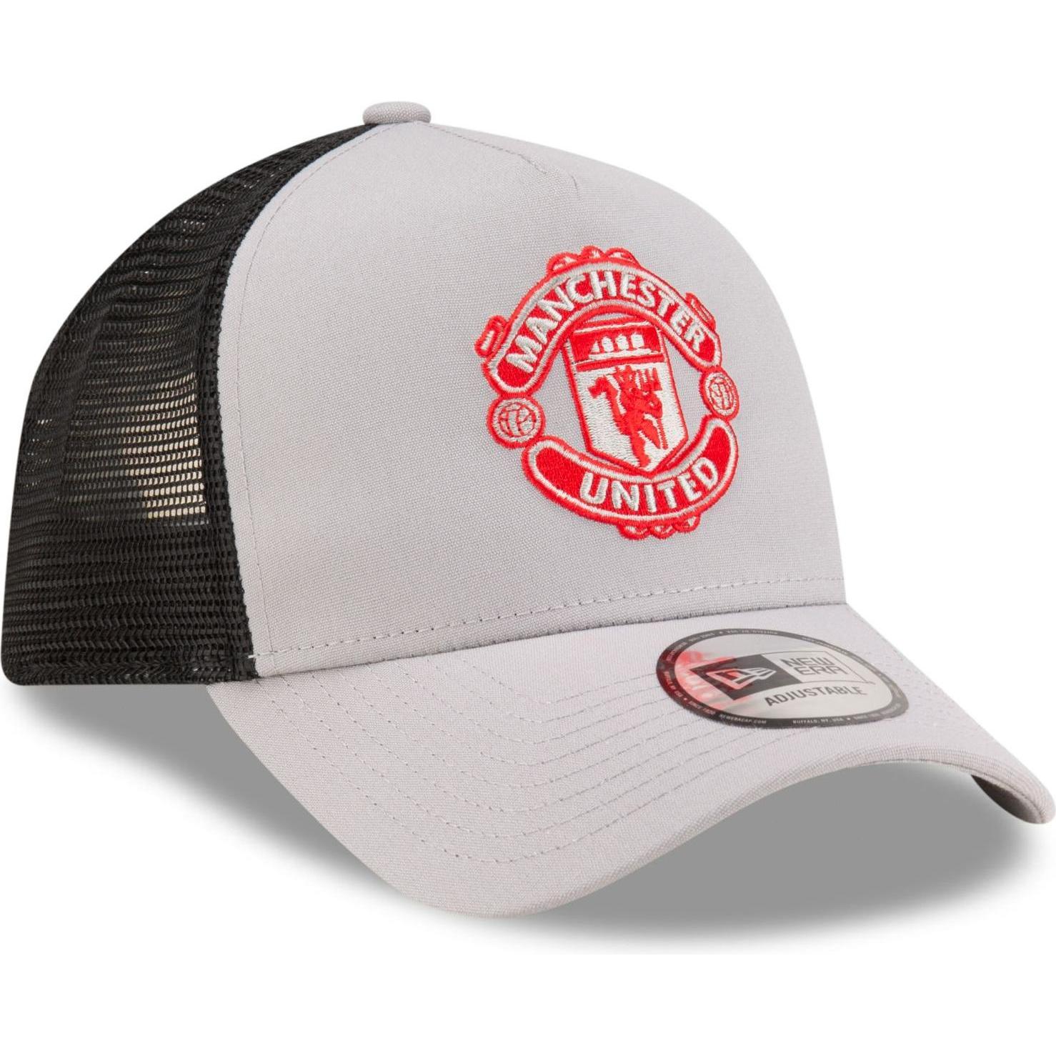 New Era, Herren, Cap, A-Frame Mesh Trucker Cap - Manchester United grau, Grau