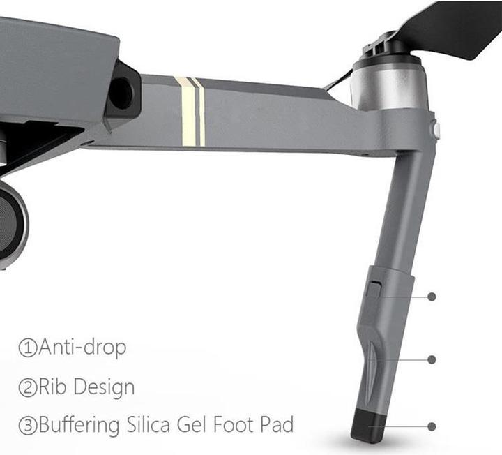 Image du produit Pgytech Rallonge de train d'atterrissage et phares à double LED (Support d'atterrissage pour drones, DJI Mavic Pro)