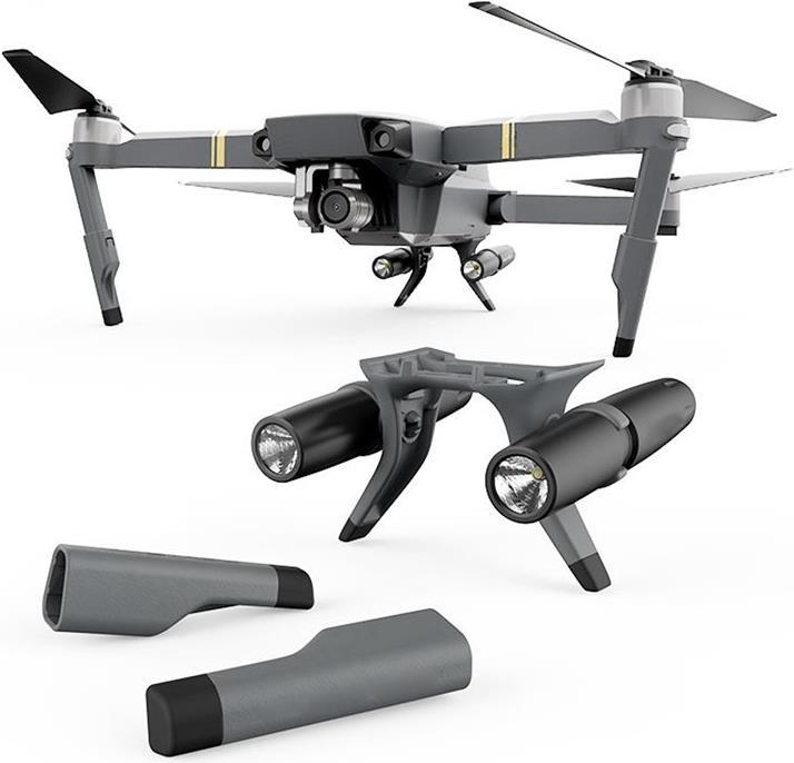 Image du produit Pgytech Rallonge de train d'atterrissage et phares à double LED (Support d'atterrissage pour drones, DJI Mavic Pro)