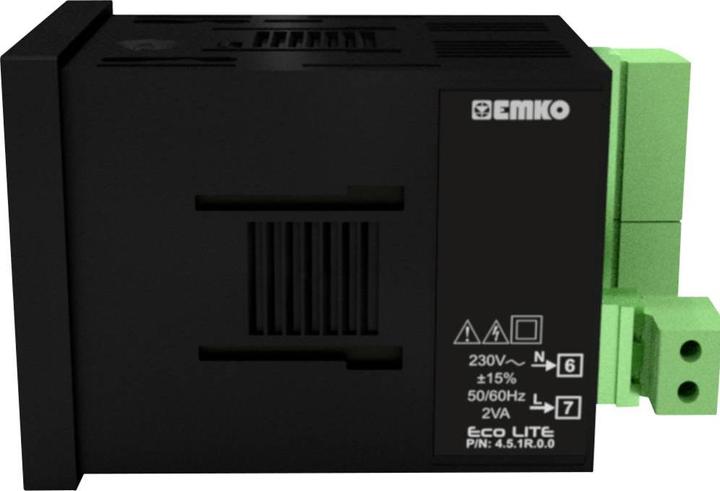 Actual product image Emko ecoLITE.4.5.1R.0.0 Temperature controller Pt100, J, K, R, S, T, L -199 to +999°C Relay 5A (L x W x