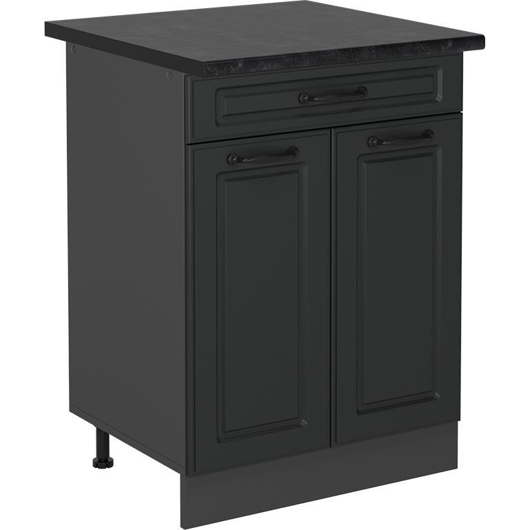 Thumbnail - Vicco, Regal, Küchenunterschrank R-Line, Anthrazit Landhaus/Anthrazit, 60 cm, AP Anthrazit