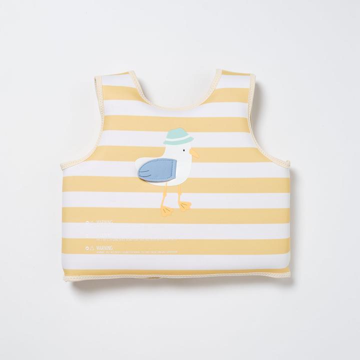 Produktbild Sunnylife Kinder Schwimmweste 3-6 Sid die Möve Mustard Stripe (SS25)
