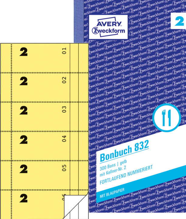 Produktbild Avery Bonbuch (50 x)