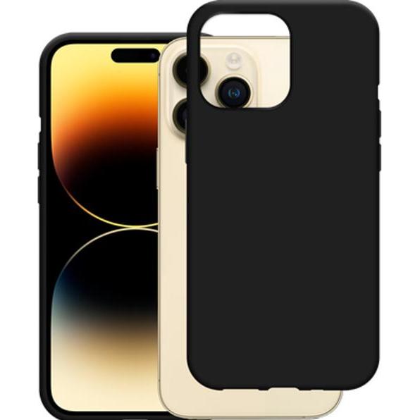 Just in Case TPU Back Cover Schwarz Apple iPhone 14 Pro Max (Apple iPhone 14 Pro Max), Smartphone Hülle, Schwarz