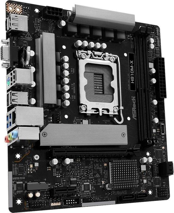 Productafbeelding AsRock MB Intel 1851 H810M-X (LGA 1851, Intel H810, mATX)
