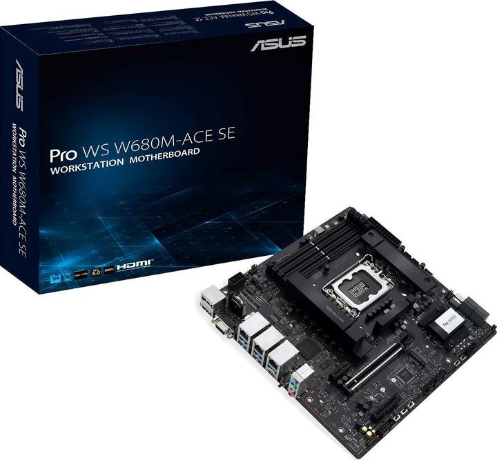 Actual product image ASUS Pro WS W680M (LGA 1700, Intel W680, mATX)