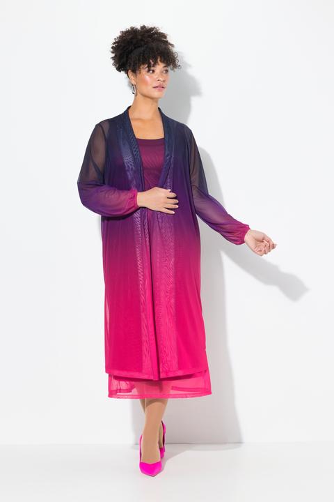 Actual product image Miamoda Jacke, gerade Passform, Mesh mit Farbverlauf (46)
