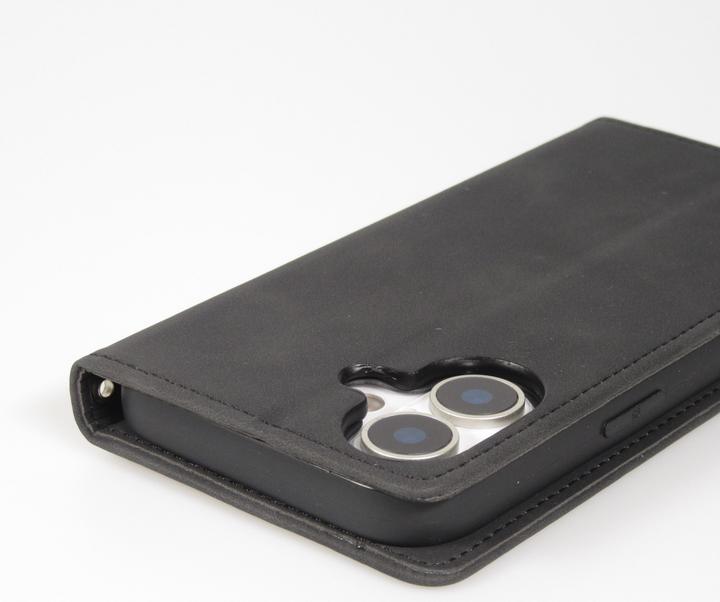 Image du produit PhoneLook Etui cuir Flip Wallet vintage avec fermeture aimantée et compartiment cartes (Apple iPhone 17)