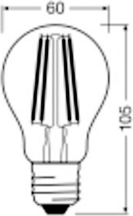 Actual product image Osram Led Filament Classic A (E27, 2.50 W, 525 lm, 1 x, A)
