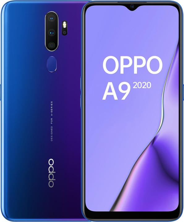 Produktbild OPPO A9 (2020) (128 GB, Space Purple, 6.50", Dual SIM + SD, 4G)