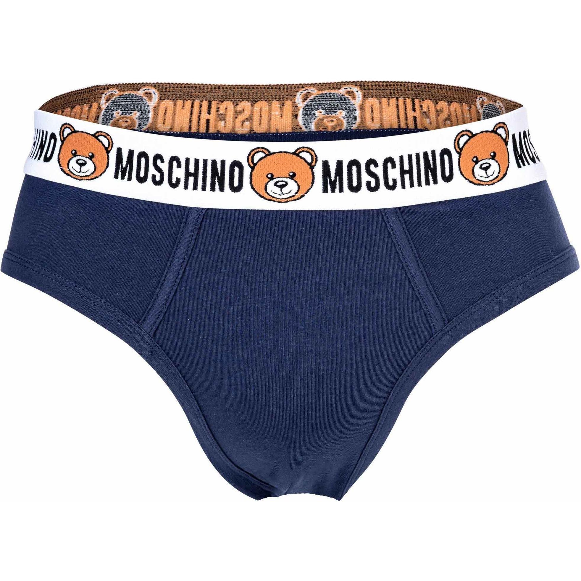 Thumbnail - Moschino, Herren, Unterhosen, Slip Casual Bequem sitzend, Blau, (XXL, 2er Pack)