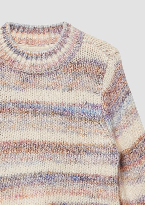 Produktbild s.Oliver Strickpullover Gestreifter Strickpullover im Loose Fit (92)