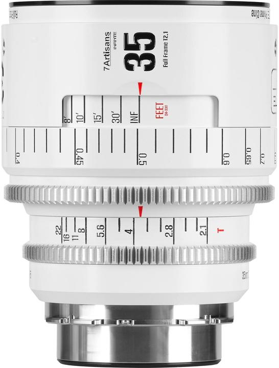 Produktbild 7artisans 35T21W-PL INF 35mm T2.1 INFINTE PL Mount (White) (Arri PL, L-Mount, Vollformat)