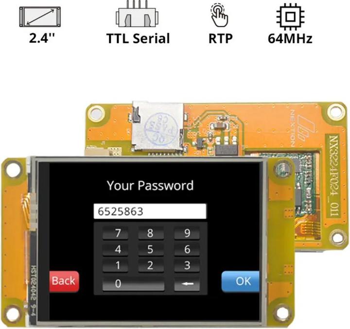 Actual product image Sonoff Nextion Discovery 2.4 inch 320x240 TFT Touch Display