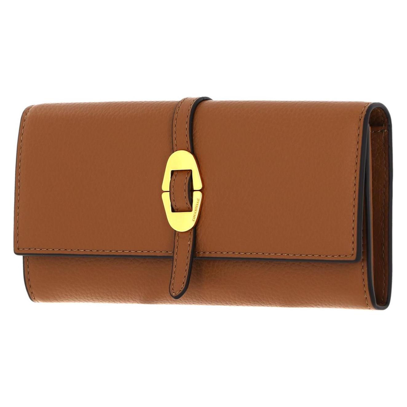 Coccinelle, Damen, Portemonnaie, Cosima Wallet Grained Leather, Braun
