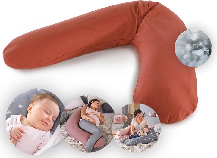 Produktbild Theraline Stillkissen "Das Original" mit Polyester Hohlfaser Füllung inkl. Bezug 190 cm (190 cm)