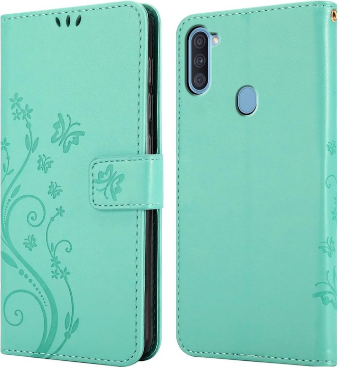 Produktbild Cadorabo Flower Book Cover (Samsung Galaxy M11, Samsung Galaxy A11)