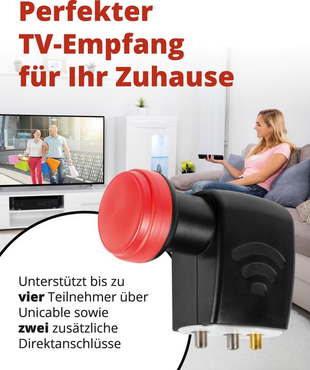 Image du produit Megasat 0401103 Diavolo Unicable LNB 2Legacy 4Unicable (Unicable, 40mm)