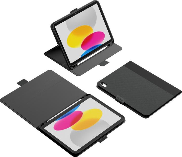 Image du produit Cygnett Étui fin TekView pour iPad 10.9" (2022) 10e génération avec support pour crayon Apple - Noir (Apple iPad 2022 (10e génération))