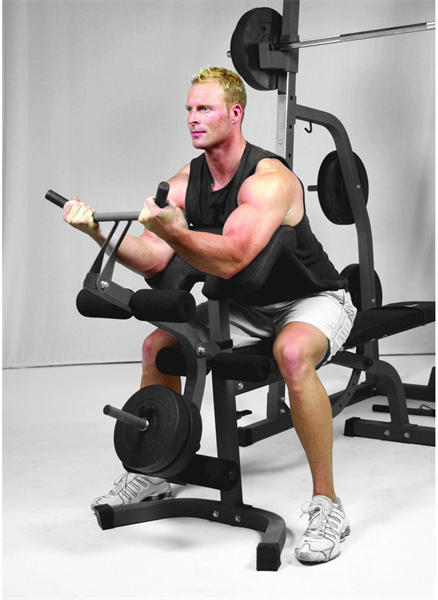 Image du produit Hammer Fitness Banc d'haltérophilie complet Solid XP (avec set PowerWeights 76kg)