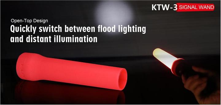 Actual product image Klarus KTW-3 luminous cone red