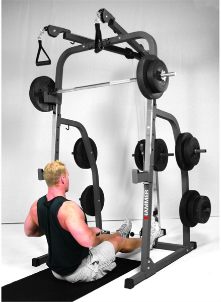 Hammer Fitness Banc d'haltérophilie complet Solid XP (avec set PowerWeights 76kg)