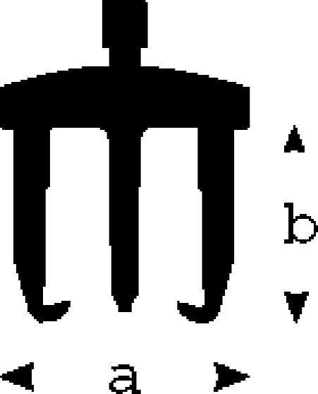 Immagine prodotto Bahco Estrattore universale a due bracci con mandrino temprato a induzione, zincato, 50-160 mm, 150 mm