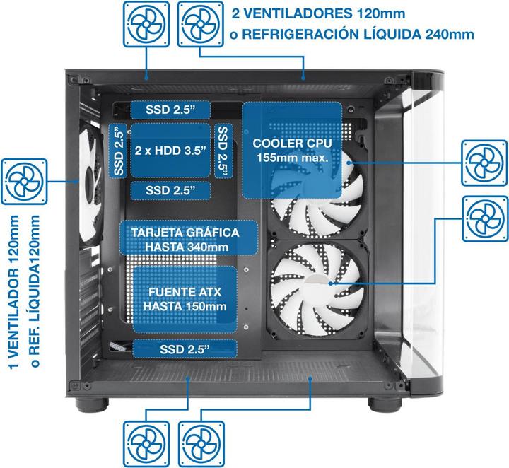 Produktbild CoolBox GM100 Vision (Mini-ITX, mATX)