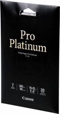 Produktbild Canon PT-101 Pro Platinum (300 g/m², 10 x 15 cm, 20 Stk.)