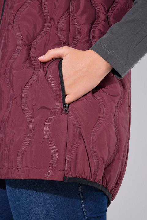 Image du produit Ulla Popken Doudoune sans manches HYPRAR, matelassage laser, capuche et matière déperlante (46, 48)