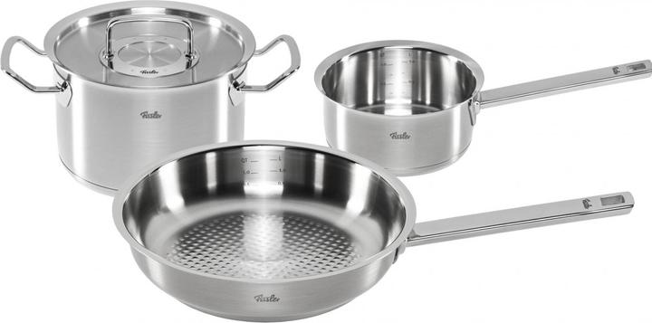 Image du produit Fissler orig. Profi Collection 2 Set 3 pcs. (24 cm, Ensemble de casseroles et de poêles de cuisson, Acier inoxydable)