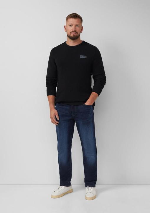 Image du produit s.Oliver Strickpullover Strickpullover aus Baumwolle mit Struktur (XXL)