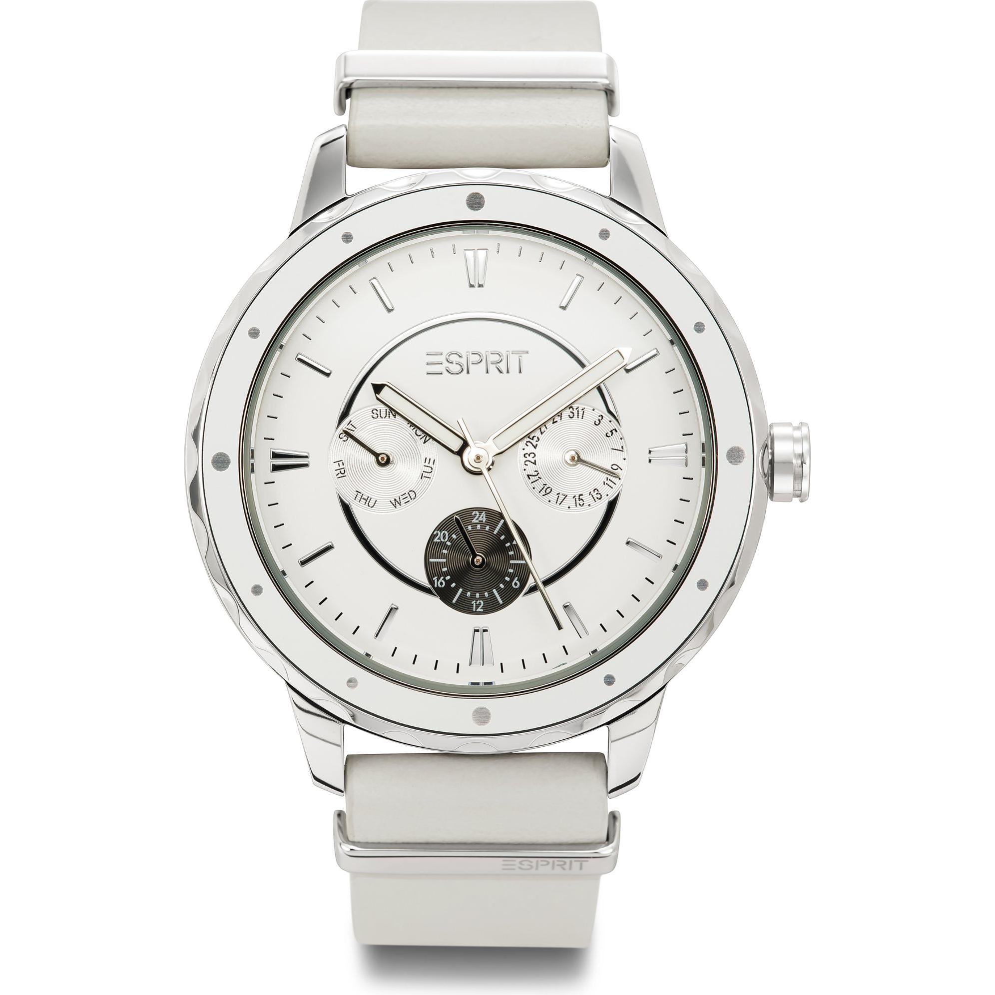 Esprit, Armbanduhr, Damenuhr Brisk, Silber, (Uhr mit Schmuckstein, 40 mm)