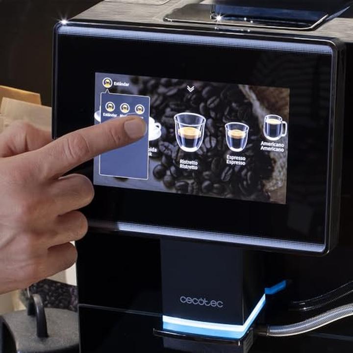 Actual product image Cecotec Superautomatic Coffee Maker with Touchscreen, 19 Bar Pressure, Thermoblock Heating