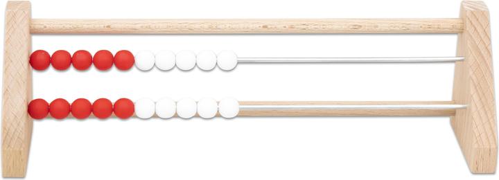 Actual product image Betzold Student calculating frame ZR 20 red/white