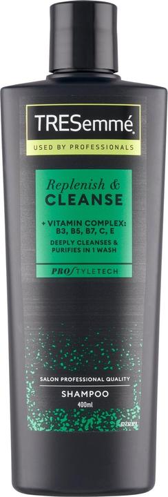 Tresemmé TRESemme Replenish & Cleanse Shampoo für fettiges Haar 400 ml mit Pro Style Technologie und (Flüssiges Shampoo, 400 ml)