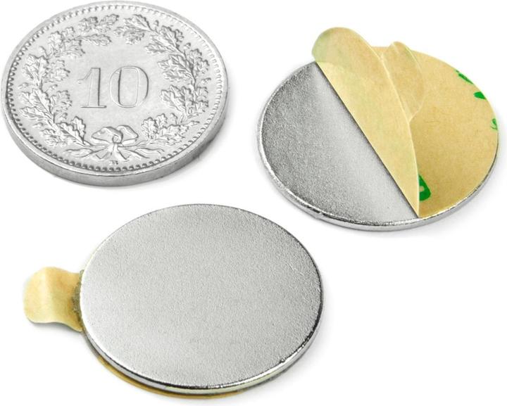 Immagine prodotto Supermagnete Scheibenmagnet selbstklebend (Folie) (10x)